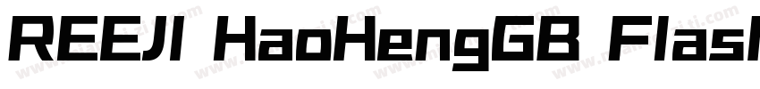 REEJI HaoHengGB Flash Black字体转换